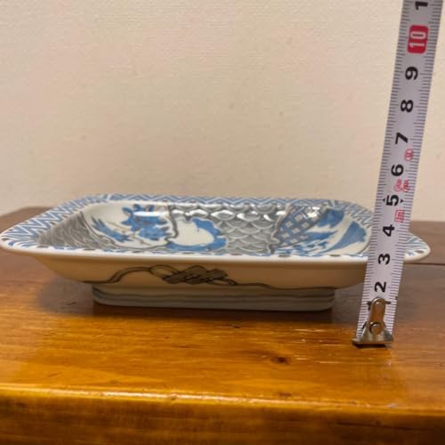 「high level ！菊づくしの古伊万里」 染付長皿(幅21cm)2客セット 32fc001b387a65c8162b90a41678f6